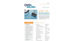 Optimic - Model 1190 - Miniature Optical Microphone Brochure