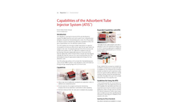 Capabilities of the Adsorbent Tube Injector System (ATIS™)