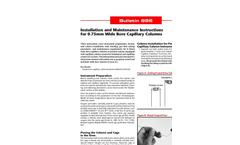 Installation and Maintenance Instructions for 0.75mm Wide Bore Capillary Columns