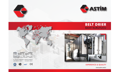 ASTIM - Model BTD - Belt Drier - Brochure