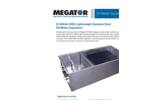 Megator - Model SS-MEGA-OWS - Oil Water Separators - Brochure