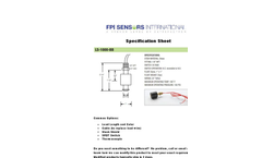 FPI Sensors - Model LS-1000-BB - Single Level Float Switch - Datasheet