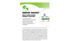 GENS NANO - Model Sol Series - Self-Sanitizing Green Coating Brochure