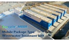 Ecocycle MBBR Mobile Package Type Wastewater Treatment Unit