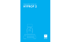Hyprop - Model 2 - Soil Moisture Release Curves - Manual