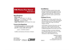 PAR Photon Flux Sensor Quickstart Guide Brochure
