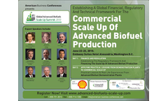 Global Advanced Biofuels Scale Up Summit 2010 Brochure