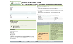 Global Advanced Biofuels Scale Up Summit 2010 - Exhibitor Registration Form