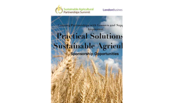 Sustainable Agriculture Partnerships Summit - Sponsorship Opportunities