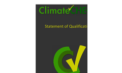ClimateCHECK-Statement of Qualifications Brochure
