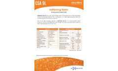 Doshion - Model CSA 9L - Strong Acid Cation Gel Softening Resin - Brochure