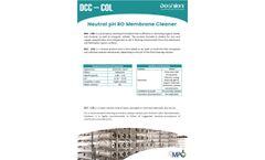 Doshion - Model DCC-COL - Neutral pH RO Membrane Cleaner - Brochure
