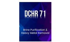 Doshion - Model DCHR 71 - Brine Purification & Heavy Metal Removal