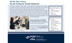 Walkerton - On-Site Testing Services for Arsenic Reduction - Brochure