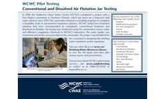 Walkerton - Conventional and Dissolved Air Flotation Jar Testing Services - Brochure