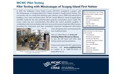 Walkerton - Mississaugas of Scugog Island First Nation Pilot Testing Services - Brochure