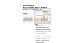 410 Cold Vapor Mercury Analyzer Brochure