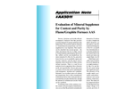 AA3011 Evaluation of Mineral Supplements for Content and Purity by Flame/Graphite Furnace AAS - Application Notes