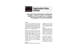 IR3005 Accurate Characterization of Polymers and Additives Used in Personal Care Products and Packaging by Fast-Scanning IR - Application Notes
