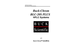 Buck-Chrom - BLC-20S Plus HPLC Systems Users Manual