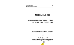 Model BLC-20G - Automated Isocratic / Gradient Stacked HPLC Systems Users Manual