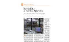 Service is key in Filtration Separation