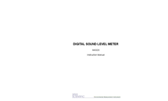 Model 840029 - Digital Sound Level Meter - Instruction Manual