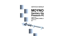 Moyno - Sanitary High Pressure Pumps – Manual