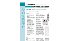 THERMOX - TM2000 - Trace Oxygen Analyzer Brochure