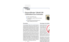 Dynacalibrator - Model 150 - Calibration Gas Generators Brochure