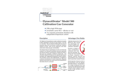 Model 500 Dynacalibrator® Calibration Gas Generators Brochure (PDF 248 KB)