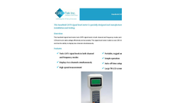 GAO A0N00003 - Handheld CATV Signal Level Meter Brochure