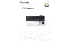 Shimadzu - Model ICPE-9800 Series - Simultaneous ICP Atomic Emission Spectrometers - Brochure