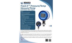 Track-It - Model 5396-0380 - Gauge Pressure/Temperature Data Logger with Display - Brochure