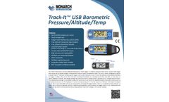 Track-It - Model 5396-0321 - Barometric/Temperature Data Logger - Brochure