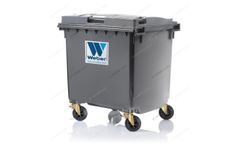 Wheelie bins Weber - Model MGB 1100 L FL - Mobile Waste Containers
