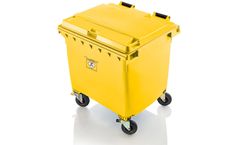 Wheelie bins Weber - Model MGB 1100 L FL C - Mobile Waste Container for Clinical Waste