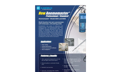 Kanomax Anemomaster - Model 6036 Series - Multi-Function Hot-Wire Anemometer - Brochure