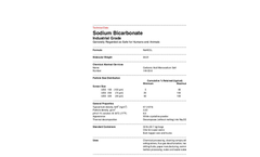 Sodium Bicarbonate Technical Data Sheets