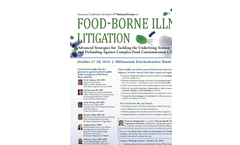 Food-Borne Illness Litigation Brochure