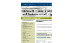Chemical Products Liability and Environmental Litigation
