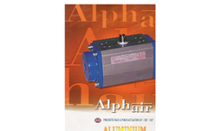 Alphair - Model AP Series - Aluminium Pneumatic Actuators - Brochure