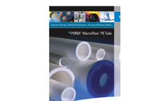 Porex - Model PE - MacroFlow Tubes Filter Brochure