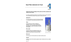 Filter Elements for Food Brochure