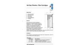 Filter Cartridges for Hot Gas Filtration Brochure