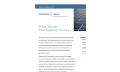 Solar Energy Development Service Brochure