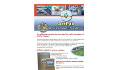 Actpak - Model TE500 - Extracted Compost Tea Activator - Brochure