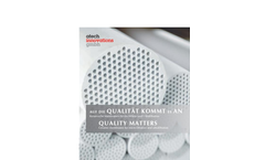 atech Quality Matters - Ceramic Membrane for Micro-filtrations and Ultrafiltration - Brochure