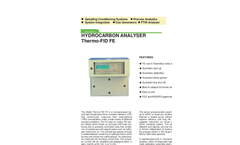 JCT - Model JFID-FE - Total Hydrocarbon Analyzer - Datasheet