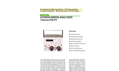 JCT - Model JFID-ES NMHC - Portable Non-Methane Hydrocarbon NMHC Analyzer - Datasheet